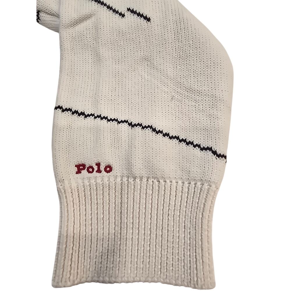 Polo Ralph Lauren 1XB Alpine Skier Sweater Winter Chalet Lodge Ski Knit white - Picture 10 of 10